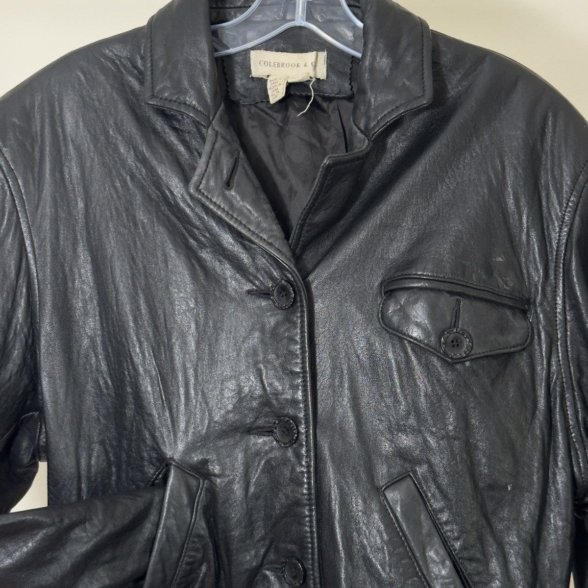 Other Vintage genuine leather jacket button-up fron Size US M / EU 48-50 / 2 - 2 Thumbnail