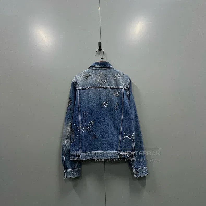 Valentino Valentino Beaded embroidered denim jacket Size M / US 6-8 / IT 42-44 - 2 Thumbnail
