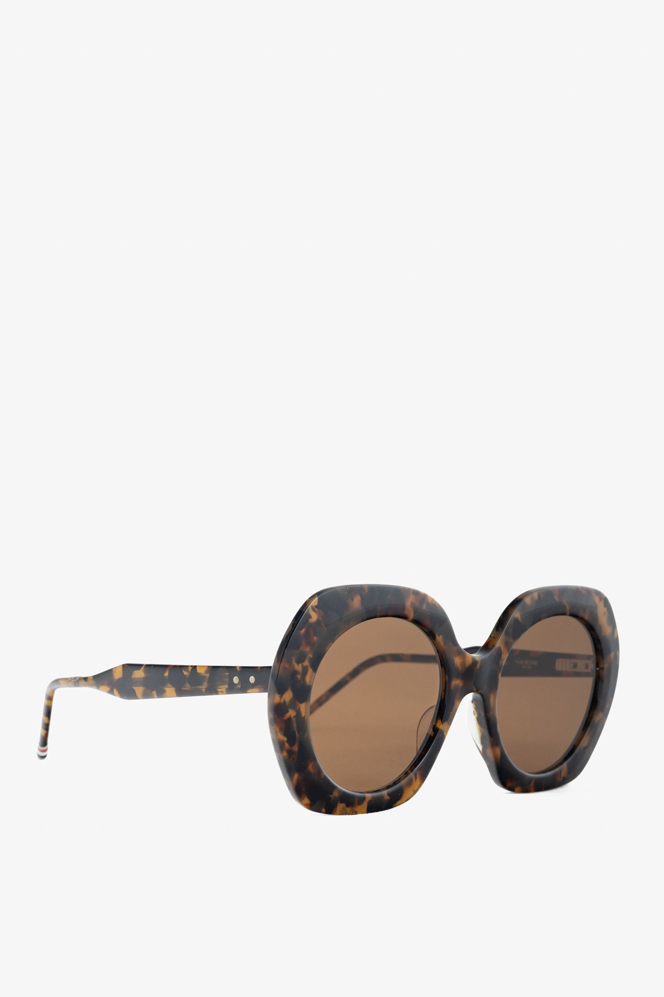 Thom Browne Thom Browne TBS509 Square Tokyo Tortoise Sunglasses Size ONE SIZE - 1 Thumbnail