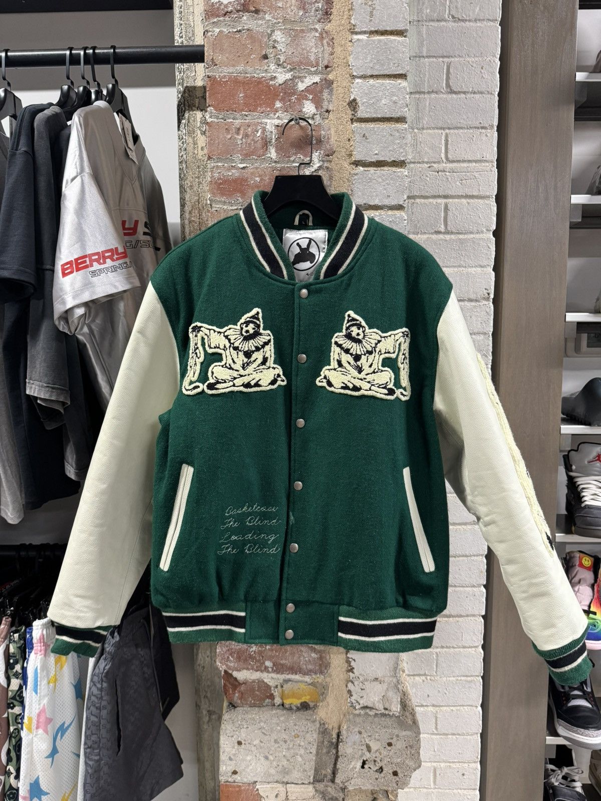 basketcase gallery Basketcase Gallery Varsity Jacket Green Size US L / EU 52-54 / 3 - 1 Thumbnail