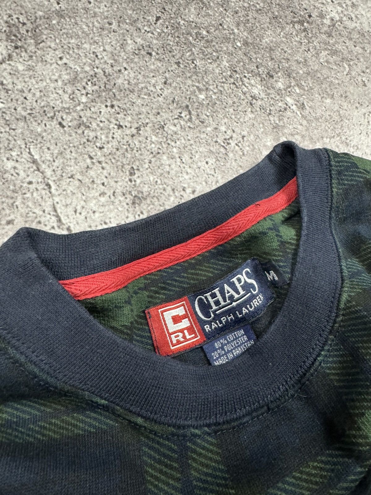 Chaps Ralph Lauren Vintage CHAPS RALPH LAUREN Checkered Sweatshirt Embroidered Size US M / EU 48-50 / 2 - 5 Thumbnail