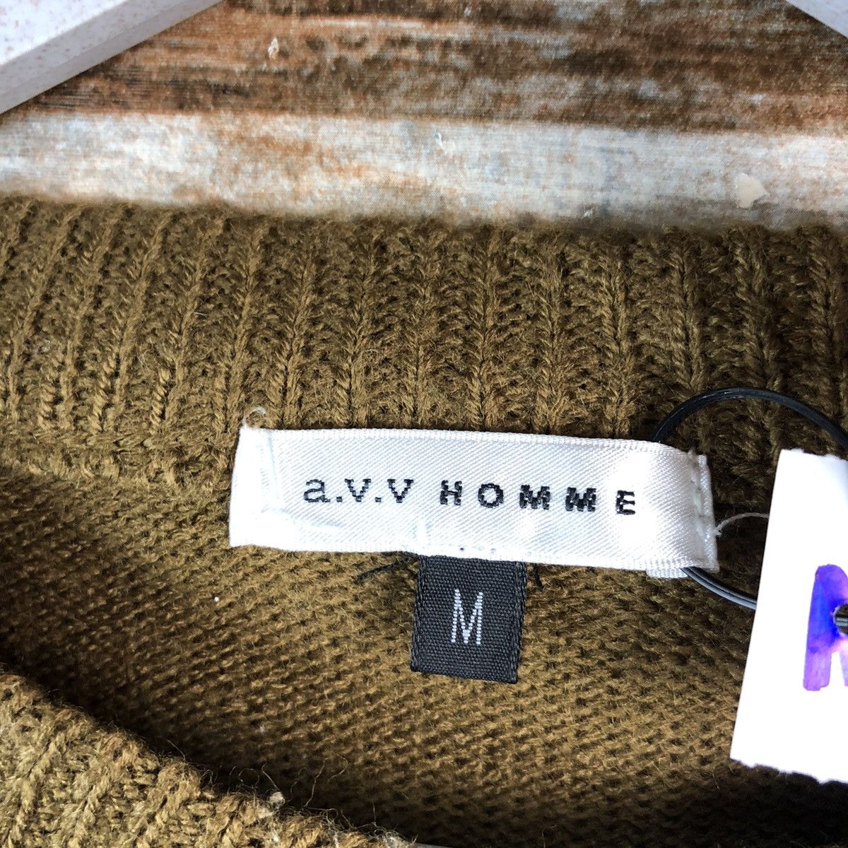 Homespun Knitwear × Japanese Brand A.V.V Homme Mickey Mouse Brown Knitwear #A2497 Size M / US 6-8 / IT 42-44 - 10 Thumbnail