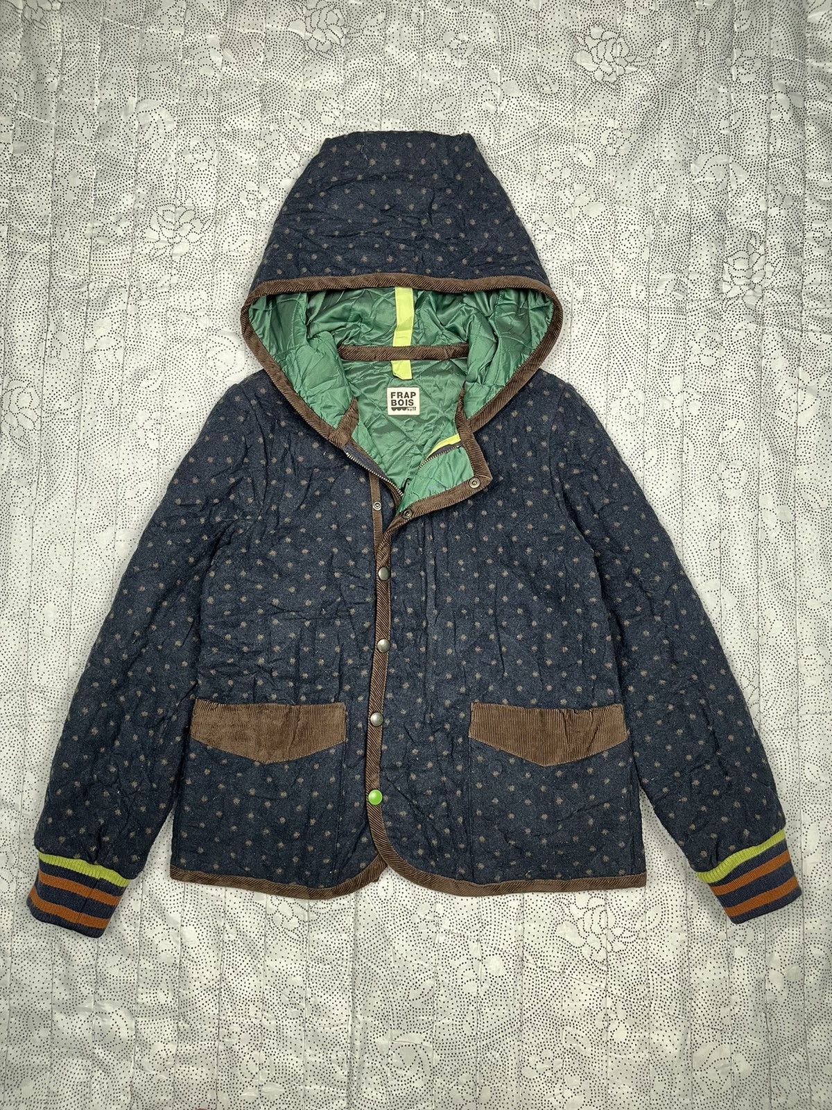 Frapbois By Issey Miyake Polkadot Woll Jacket