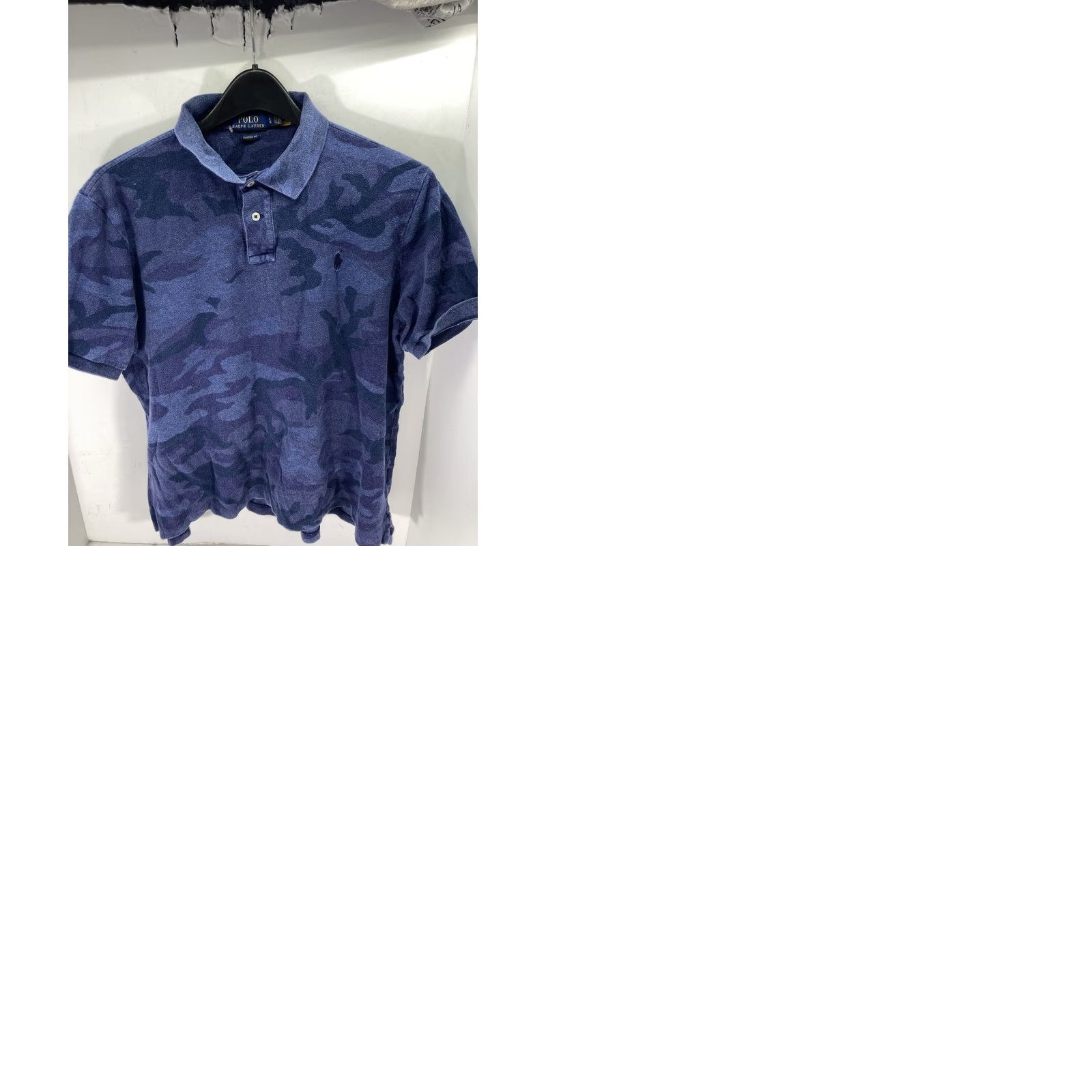 Ralph Lauren Ralph Lauren Polo Shirt Men L Blue Camouflage Short Sleeve Pullover Size US L / EU 52-54 / 3 - 9 Thumbnail