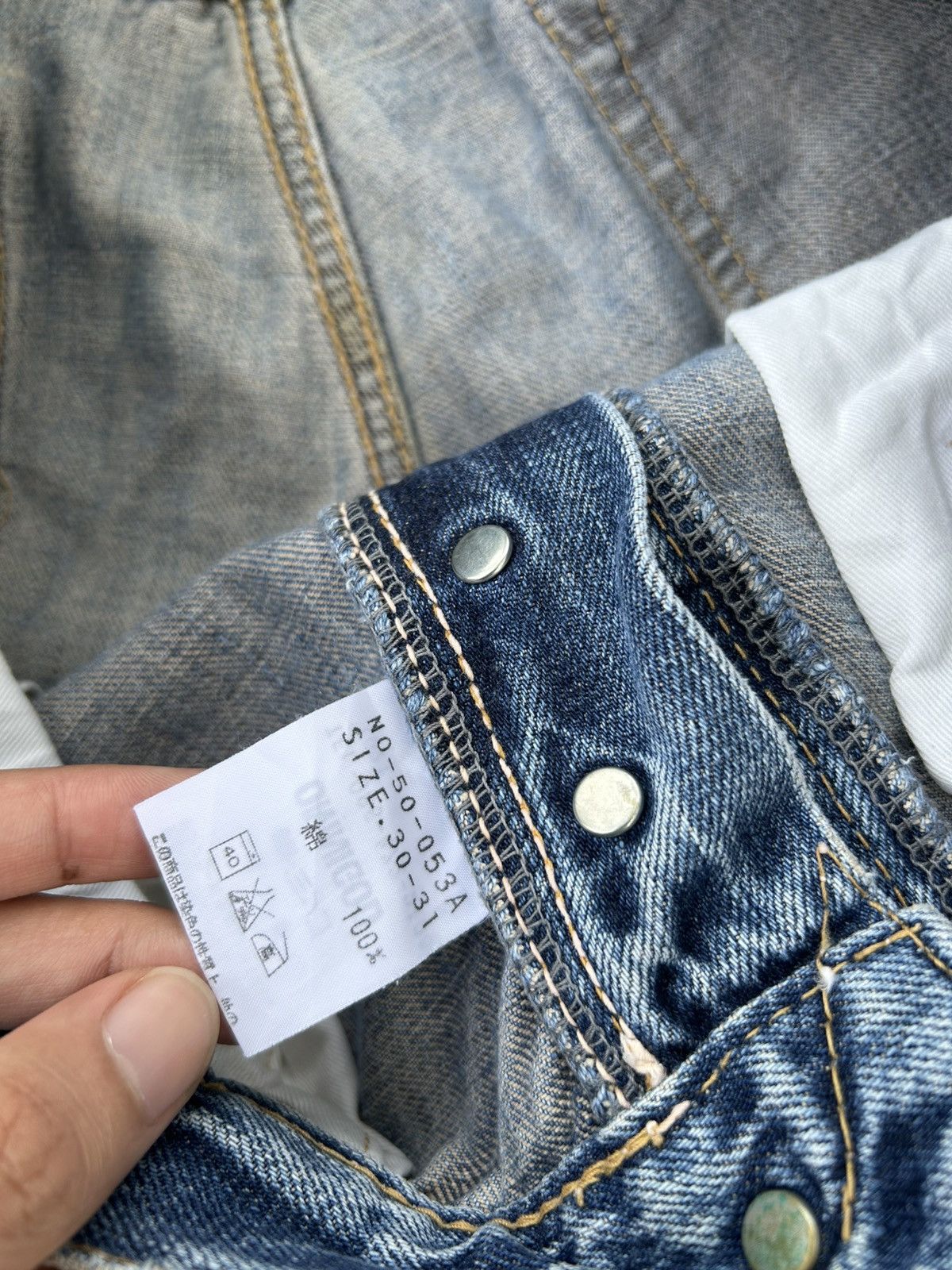 Kapital Thrashed Vintage OMNIGOD Selvedge Denim Jeans Size US 31 - 6 Thumbnail