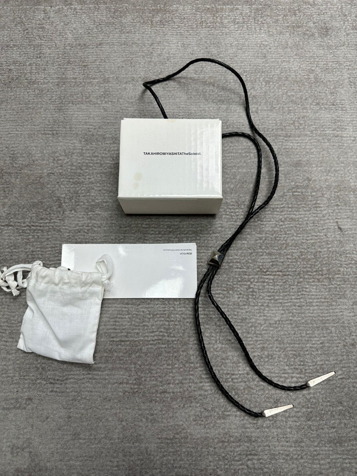 Takahiromiyashita The Soloist Western Tie Necklace in Black, Men's Product Image