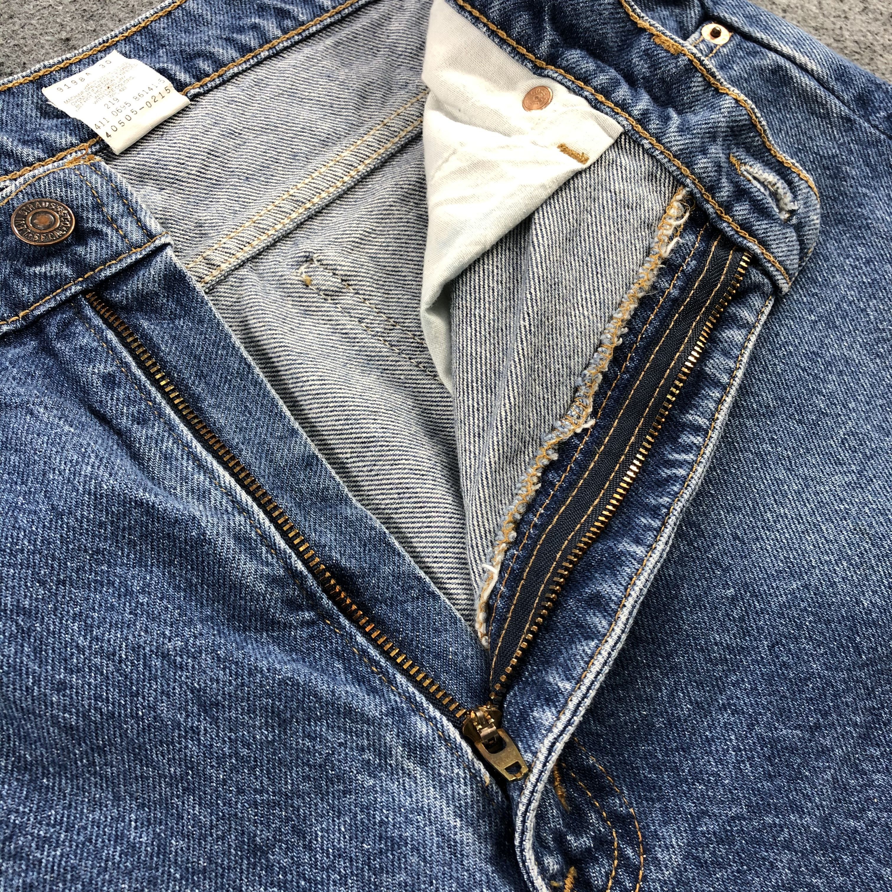 Levi's × Vintage 90s Vintage Levis 505 Orange Tab Jeans-JM1110A Size US 36 / EU 52 - 7 Thumbnail