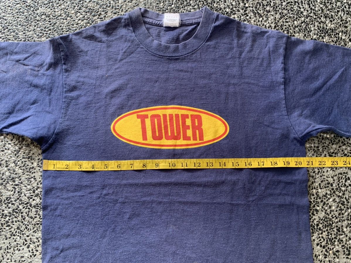 Band Tees × Vintage Vintage 90s Tower Records T Shirt Size US L / EU 52-54 / 3 - 9 Thumbnail