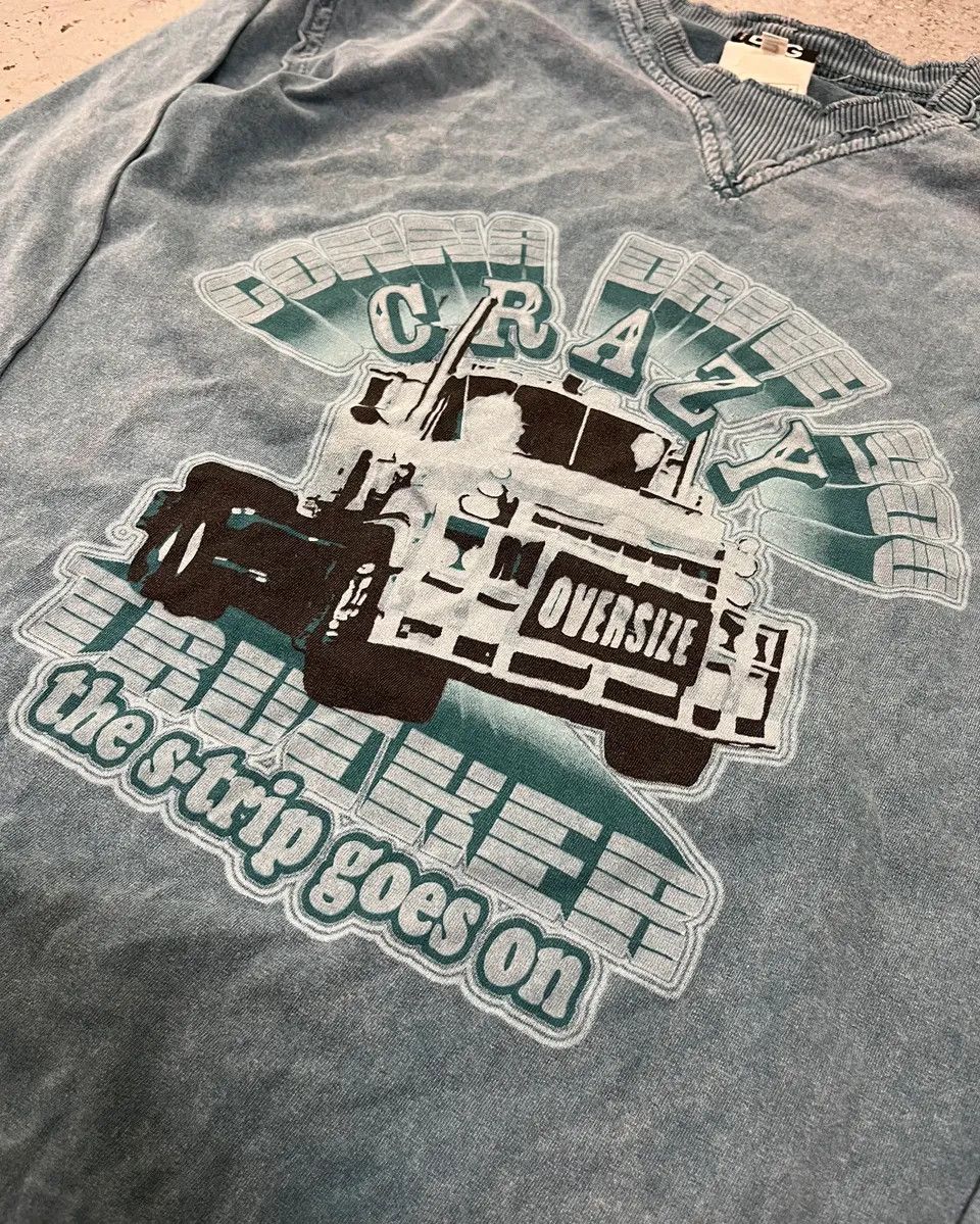 Dolce & Gabbana AW2004 Dolce & Gabbana Blue Teal Truck Graphic Longsleeve Size US XS / EU 42 / 0 - 6 Thumbnail
