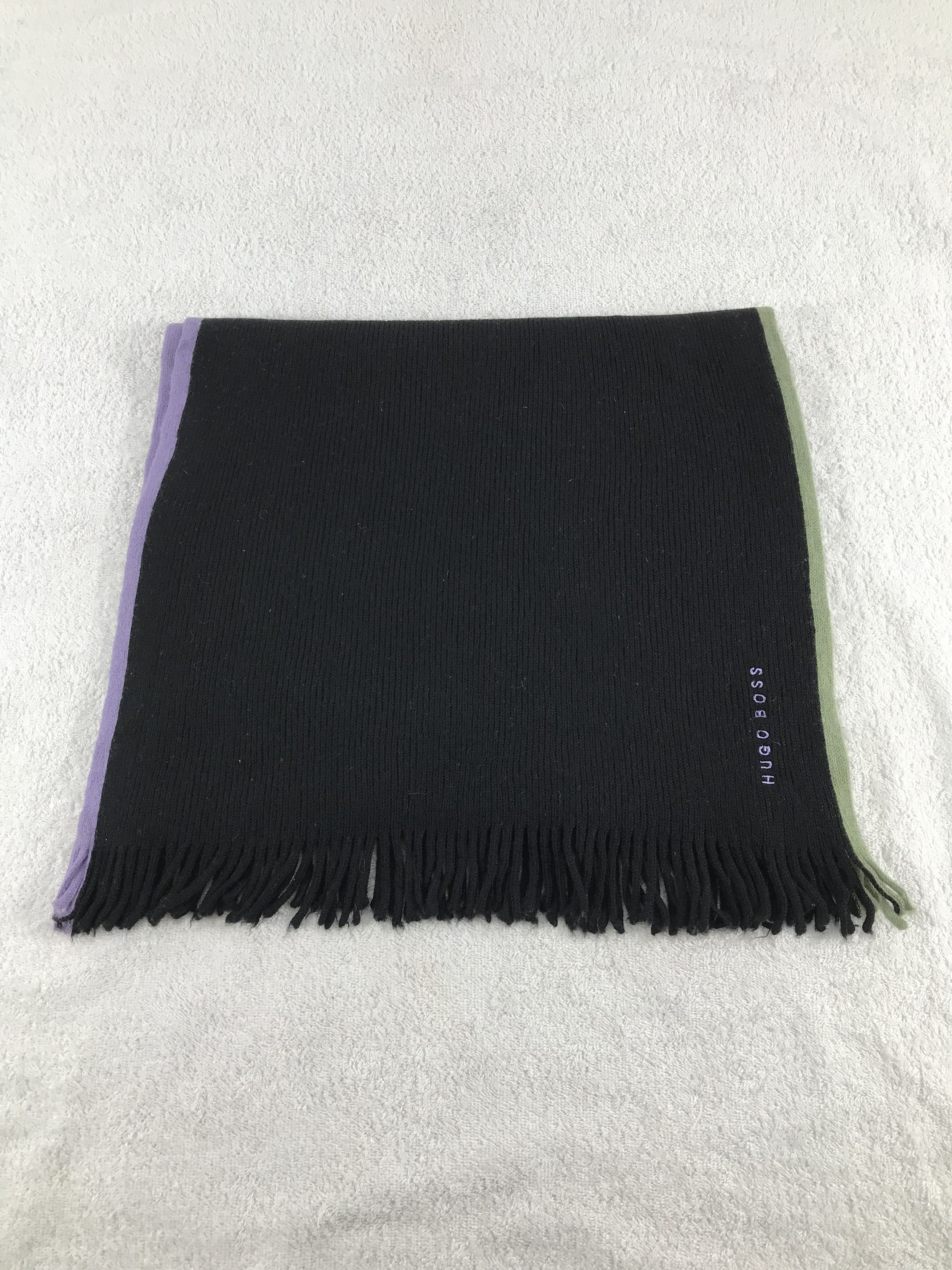 Hugo Boss × Vintage Hugo Boss Scarf / Muffler / Neckwear - WW1262 Size ONE SIZE - 2 Thumbnail