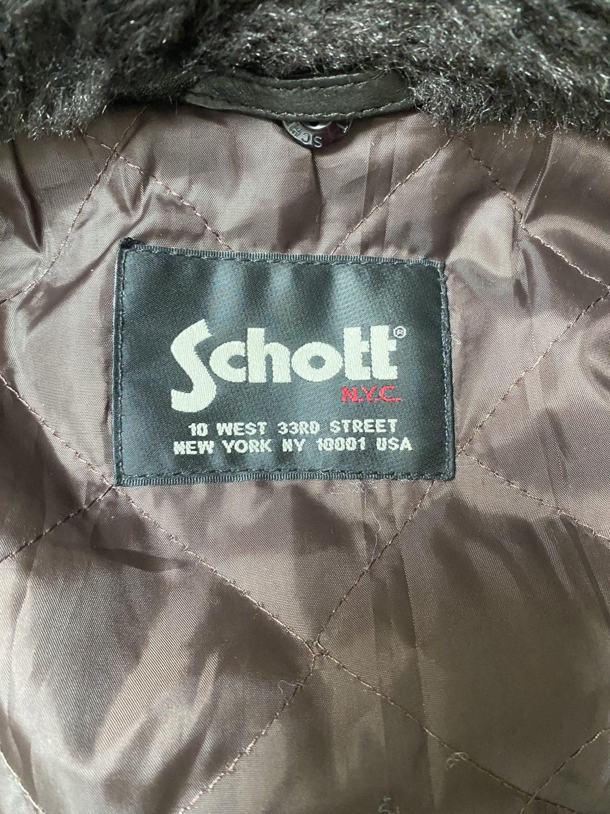 Schott Leather coat schott Size US L / EU 52-54 / 3 - 2 Thumbnail
