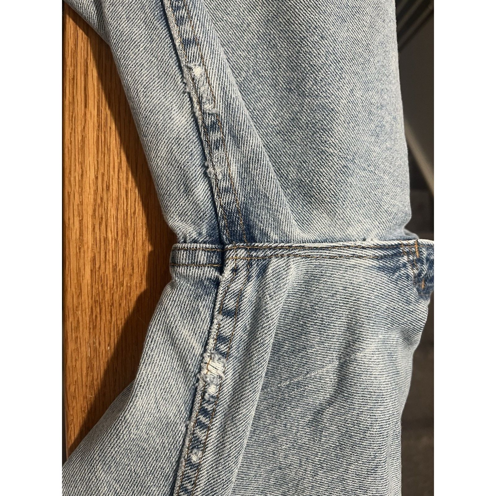 Levi's Vtg Levis 521 Tapered Fit Tapered Leg Sz 16 90s Made in USA Size 38" / US 16 / IT 52 - 7 Thumbnail