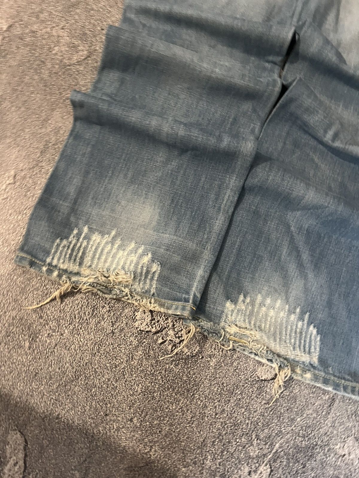 Japanese Brand Streetwear Staple Slim Destroyed Number Nine Style Size US 33 - 3 Thumbnail