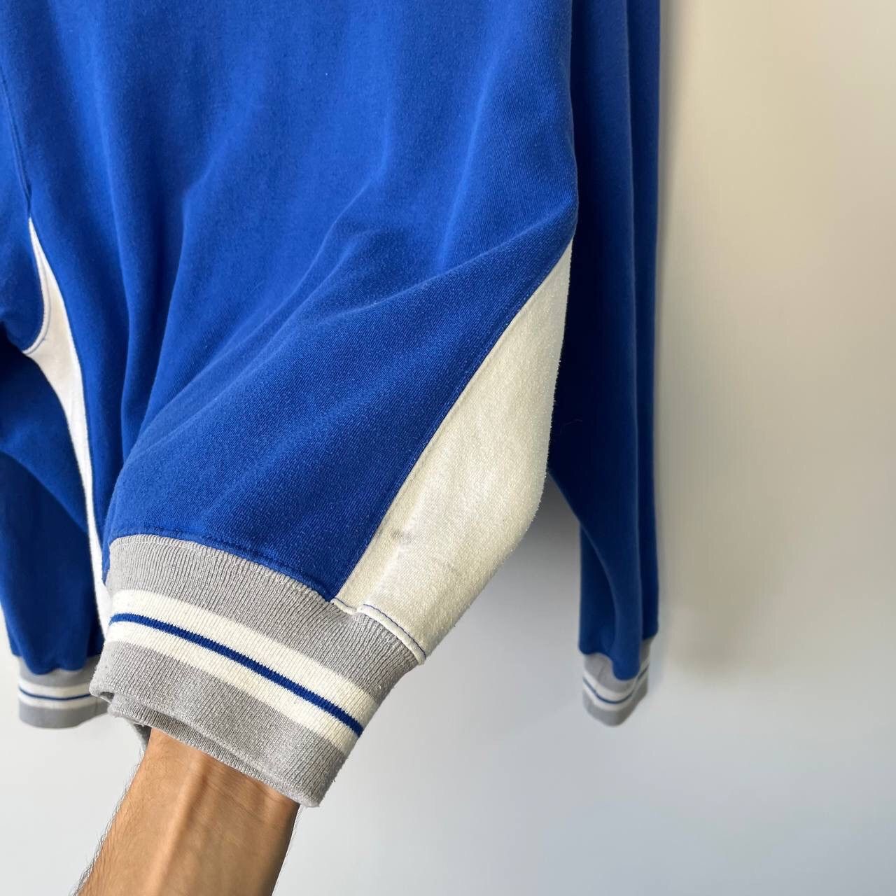 Vintage Y2K Rare 🇮🇹 Blue Italia Team big center logo Soccer Zip Size US M / EU 48-50 / 2 - 4 Thumbnail