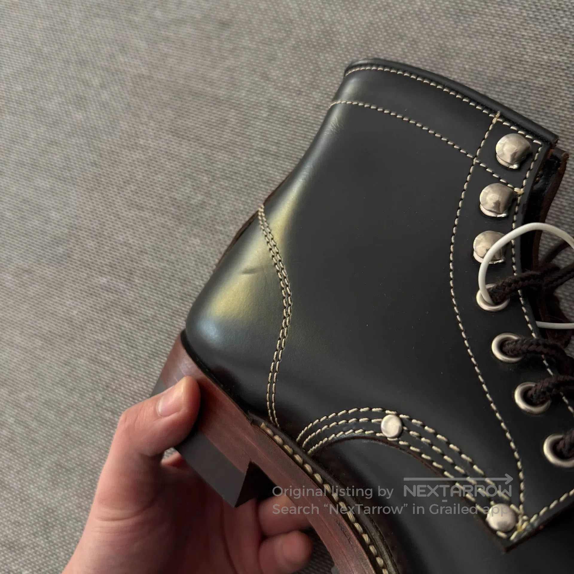 TOYS McCOY Toys McCoy 7E Leather Railroad Boots. Size US 7 / EU 40 - 4 Thumbnail
