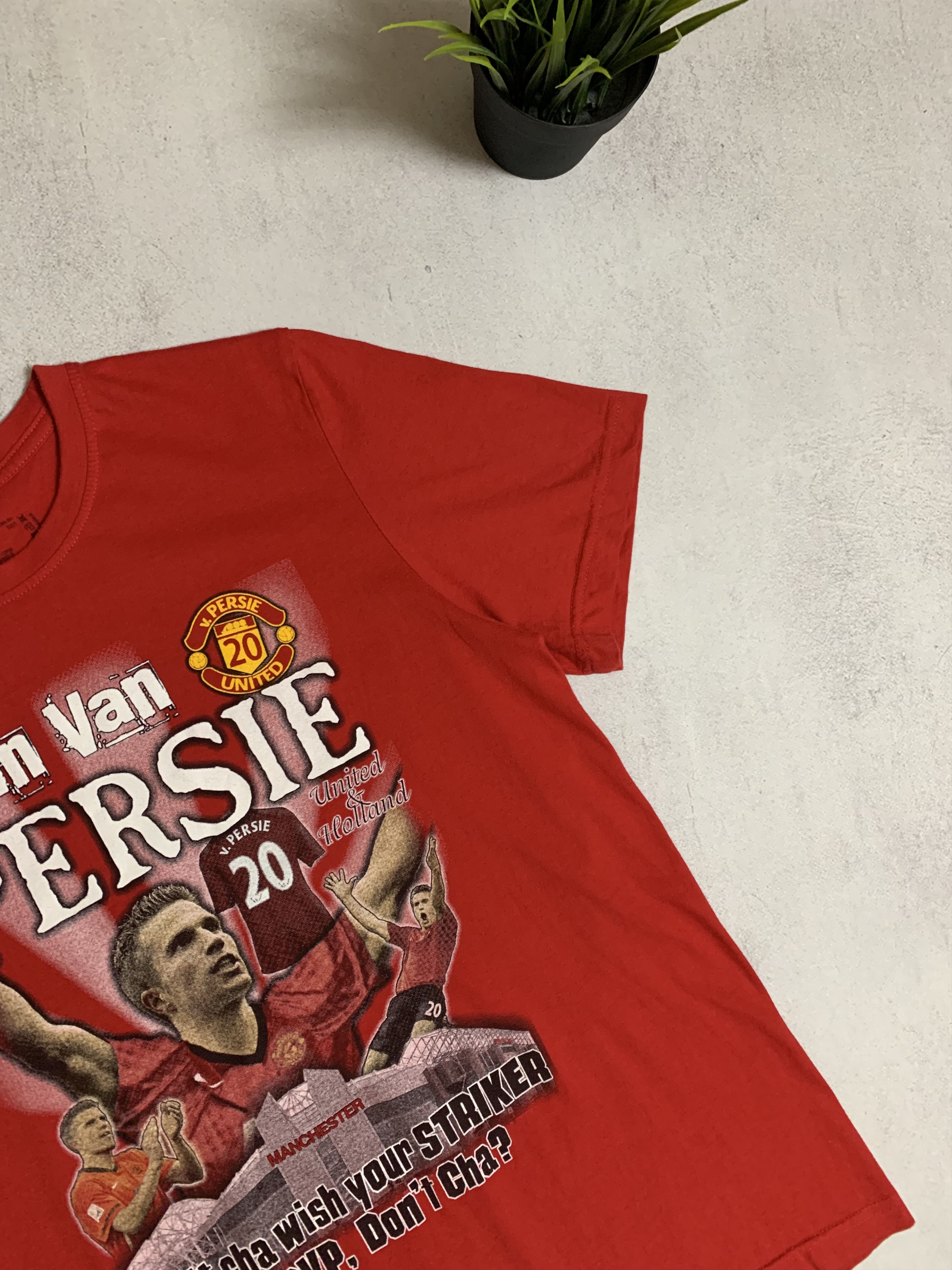 Vintage Vintage Van Persie T Shirt Tee Manchester United 90s Y2K Size US S / EU 44-46 / 1 - 4 Thumbnail