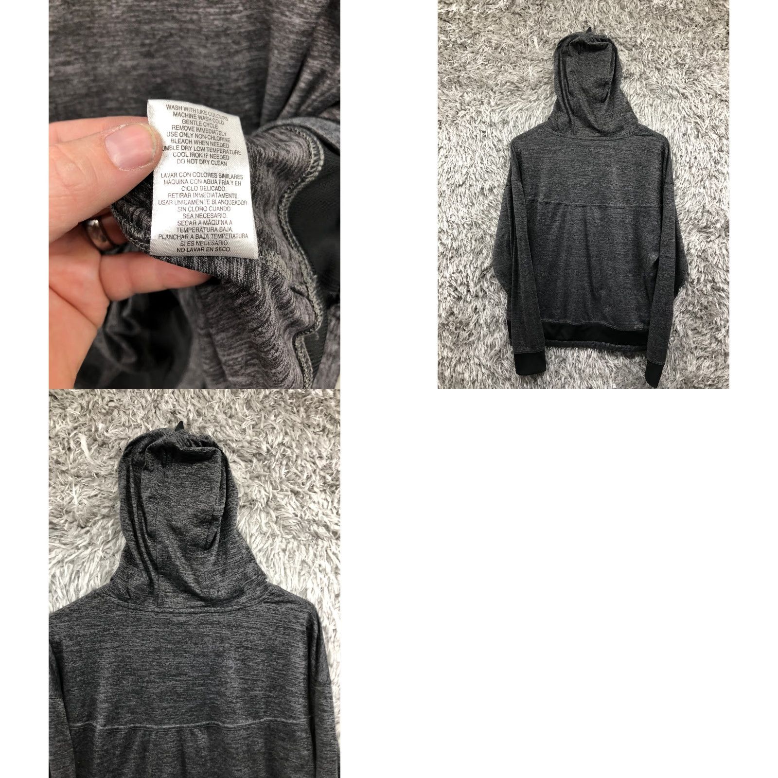 Vintage MONDETTA Hoodie Mens M Black Pullover Light Weight Long Sleeve Size US M / EU 48-50 / 2 - 8 Thumbnail