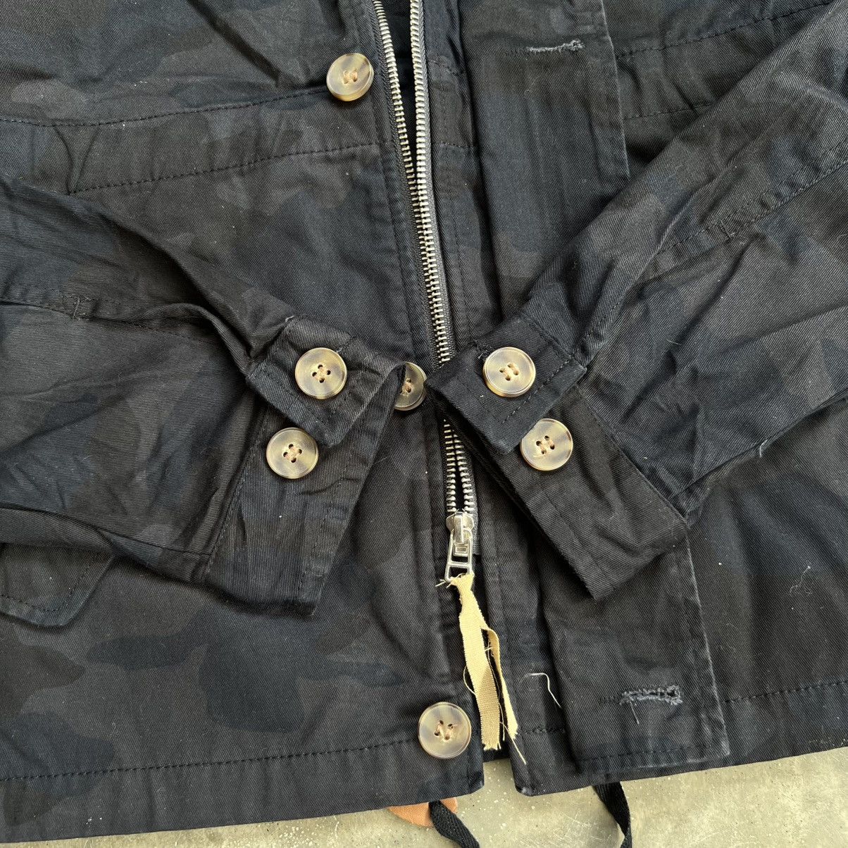 Issey Miyake 2000’s Tete Homme Navy Camo Parka Jacket Size US M / EU 48-50 / 2 - 6 Thumbnail