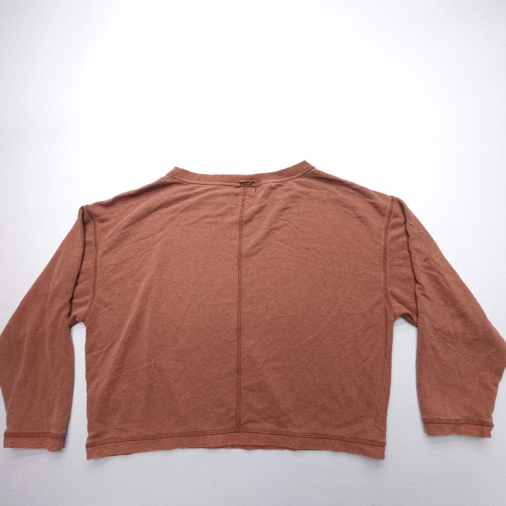 Prana VINTAGE PrAna Cozy Up Polmdale Top Sweatshirt Size Medium Hemp Crop Boxy Lounge Outdoor Size M / US 6-8 / IT 42-44 - 2 Thumbnail