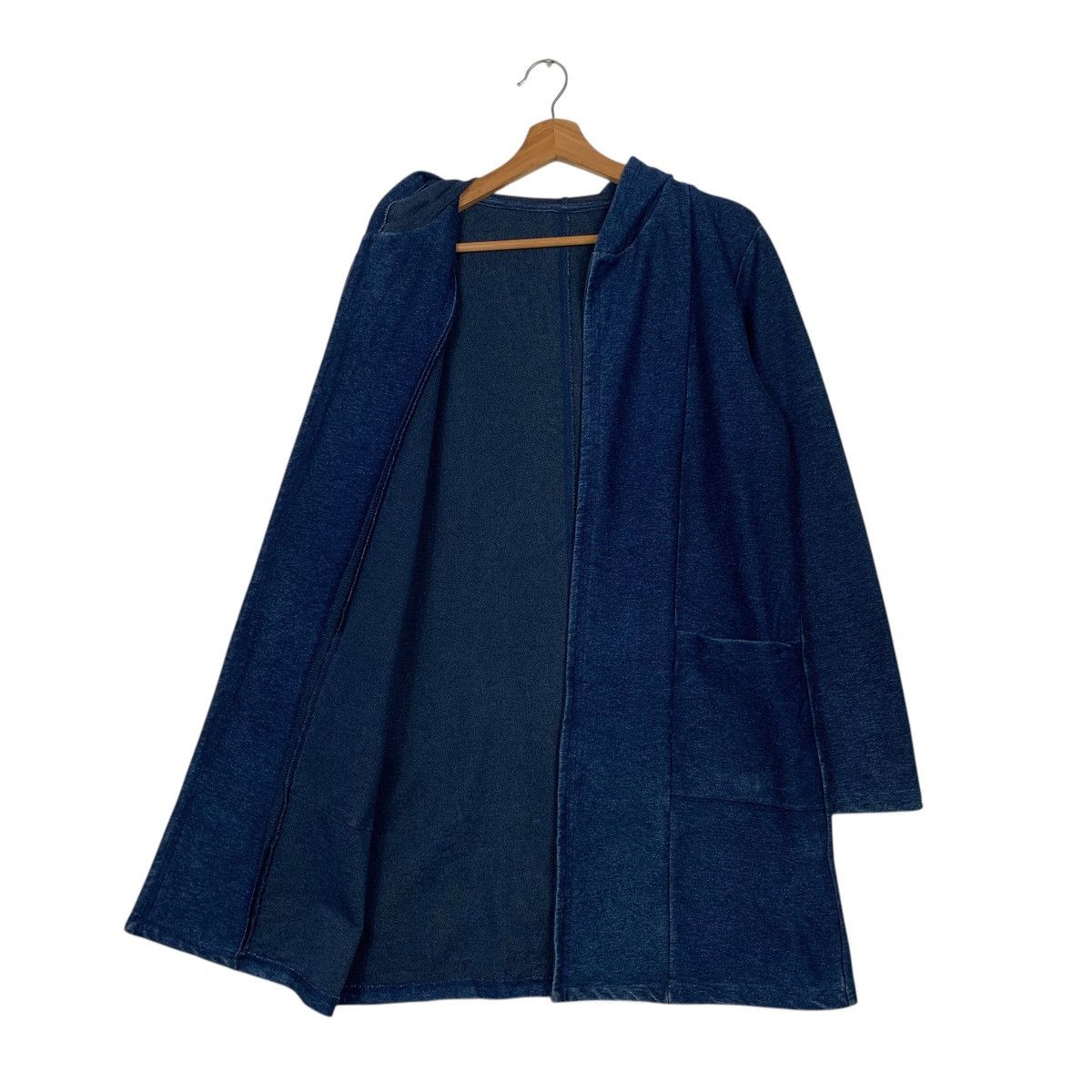 Other Hiroko Kitajima Indigo Hooded Buttonless Jacket Size US M / EU 48-50 / 2 - 10 Thumbnail