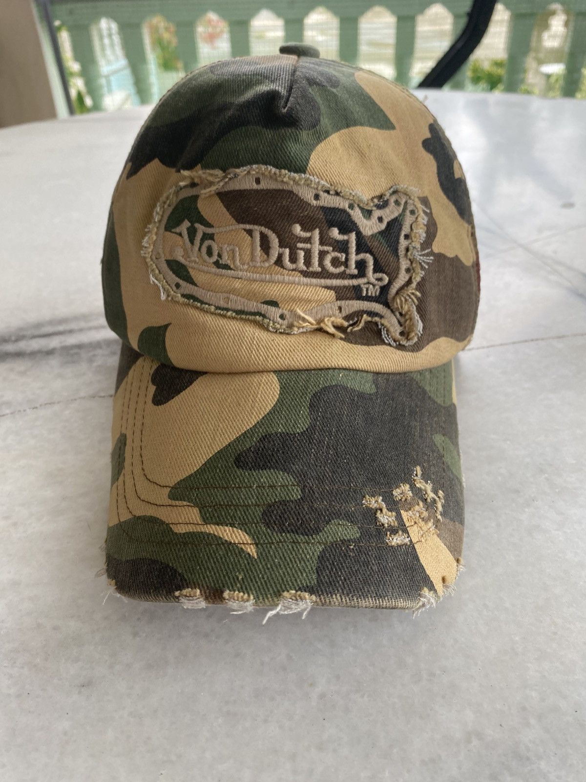 Rare Design Von Dutch deals Trucker Mesh Camo Snapback Hat Cap One Size