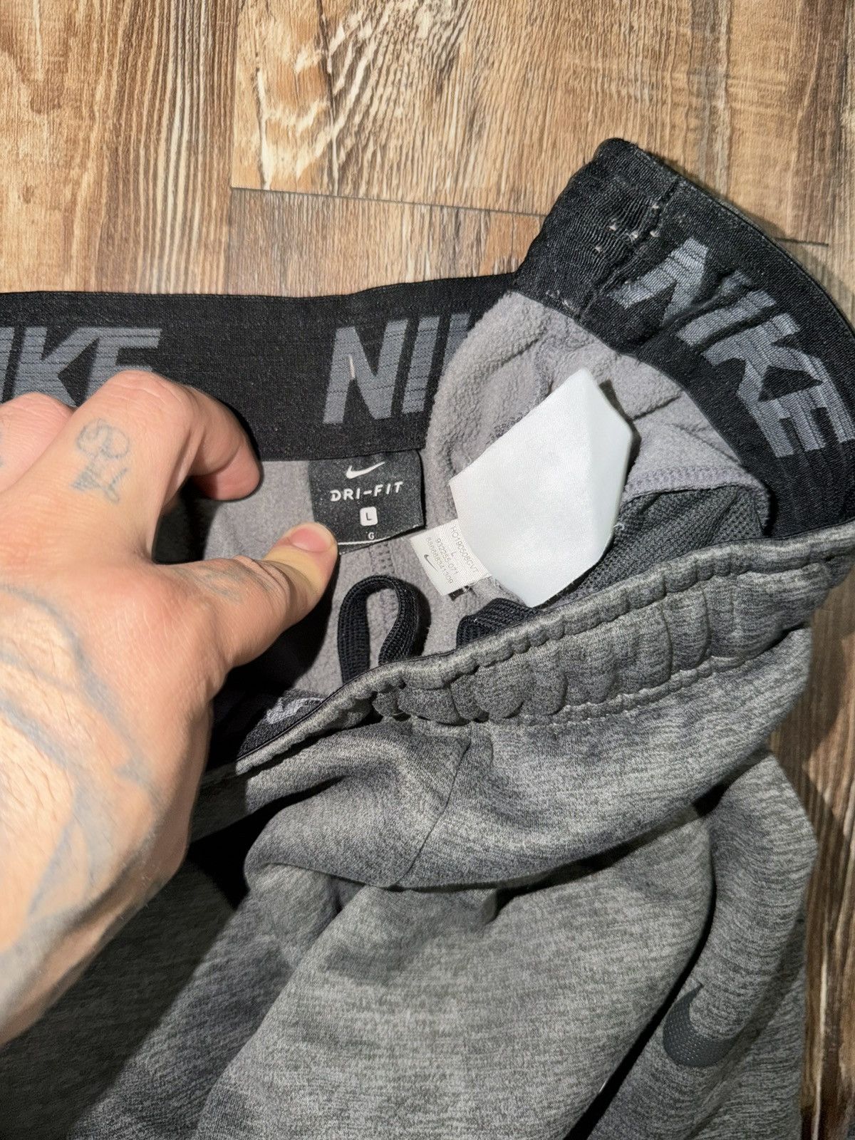 Nike Nike Dri-Fit Therma Training Pants 932255-071 Charcoal large Size US 34 / EU 50 - 5 Thumbnail