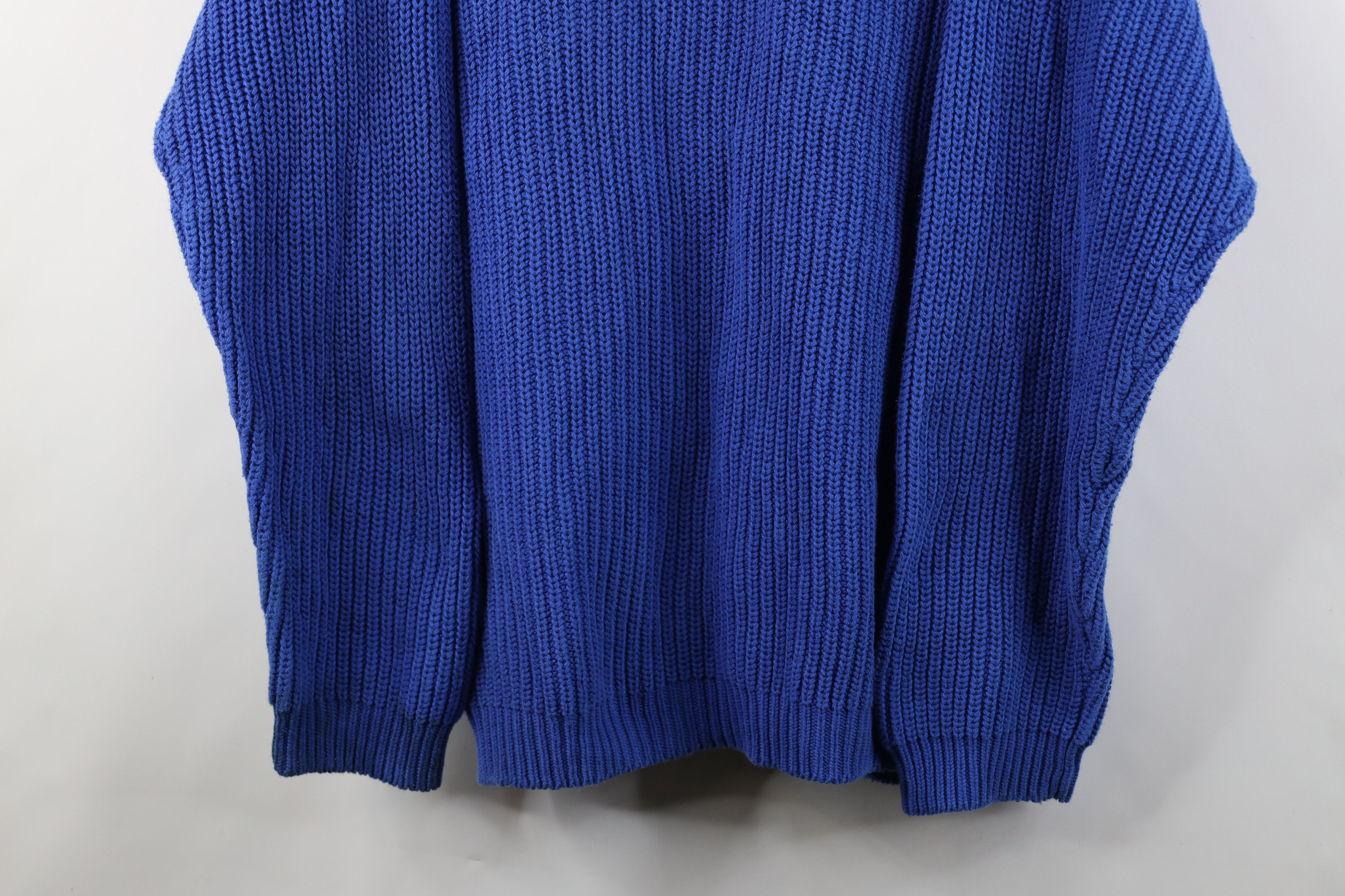Eddie Bauer Vintage 90s Eddie Bauer Cotton Ribbed Knit Sweater Size US L / EU 52-54 / 3 - 3 Thumbnail