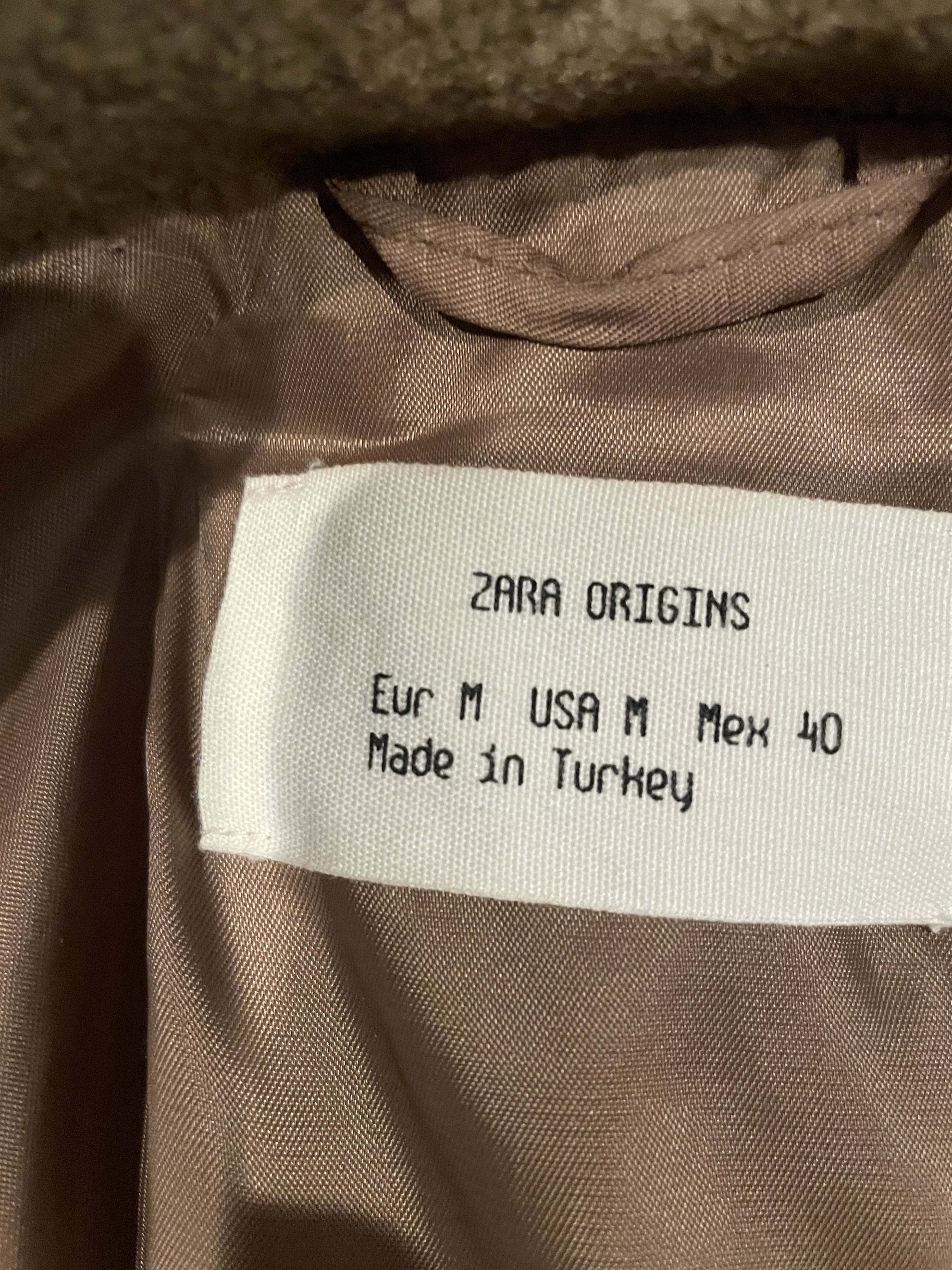 Zara zara origins beige 100% wool bomber Size US M / EU 48-50 / 2 - 5 Thumbnail