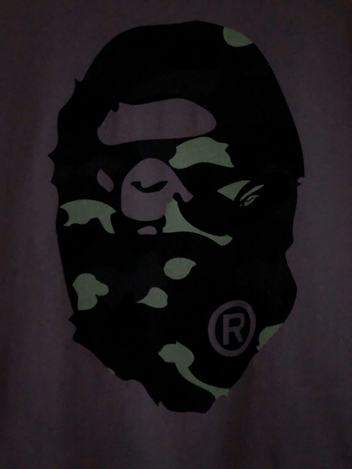 Bape BAPE Big Head Glow In The Dark Tee Size US M / EU 48-50 / 2 - 3 Thumbnail