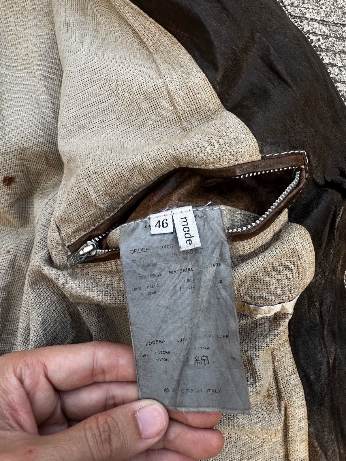 Carol Christian Poell Fw04/05 Overlock Proto Leather Jacket LM/1986 Size US S / EU 44-46 / 1 - 19 Thumbnail