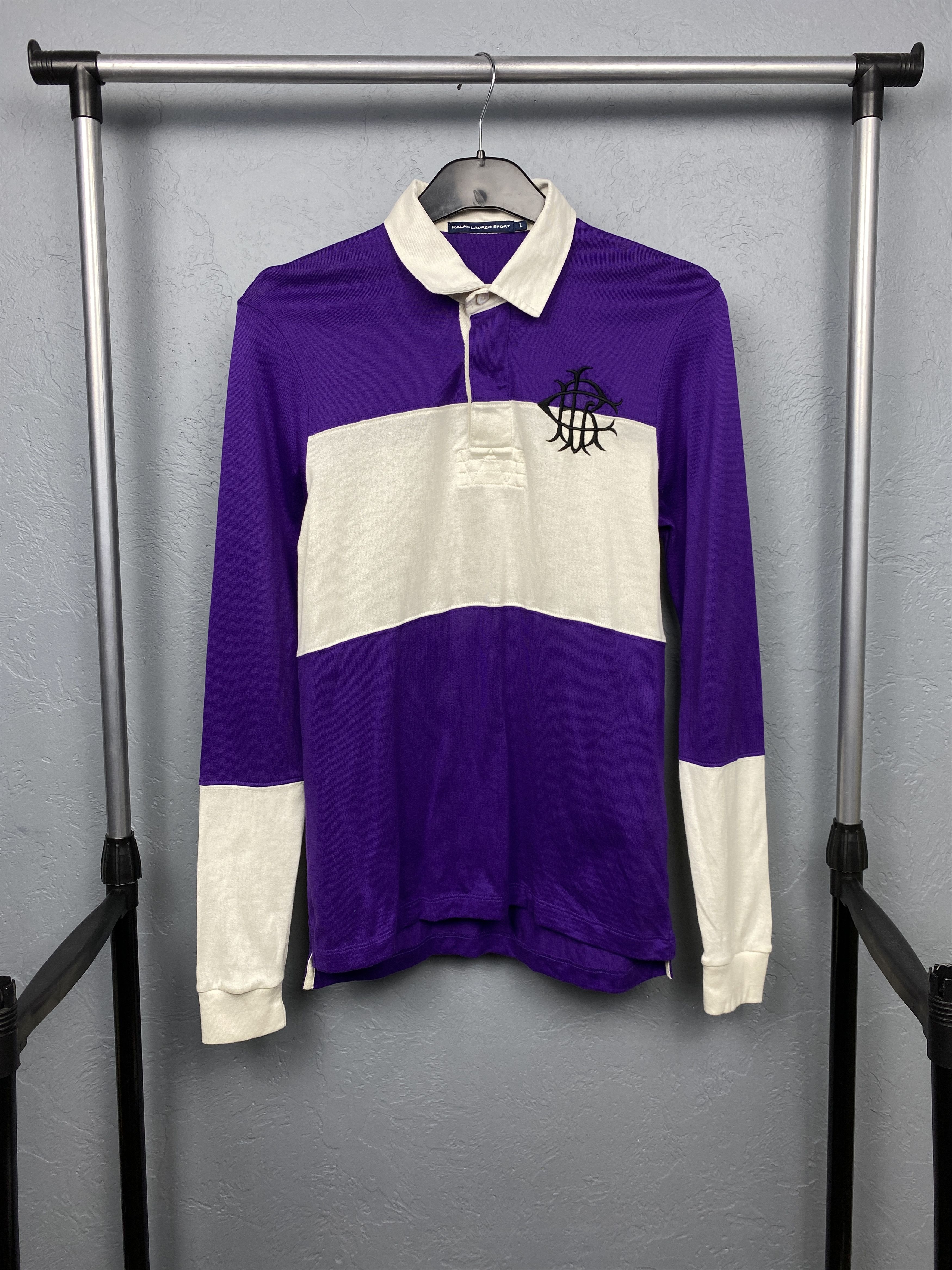 Polo Ralph Lauren Polo Ralph Lauren Womens Rugby Long Sleeve Polo Shirt Size L / US 10 / IT 46 - 1 Thumbnail