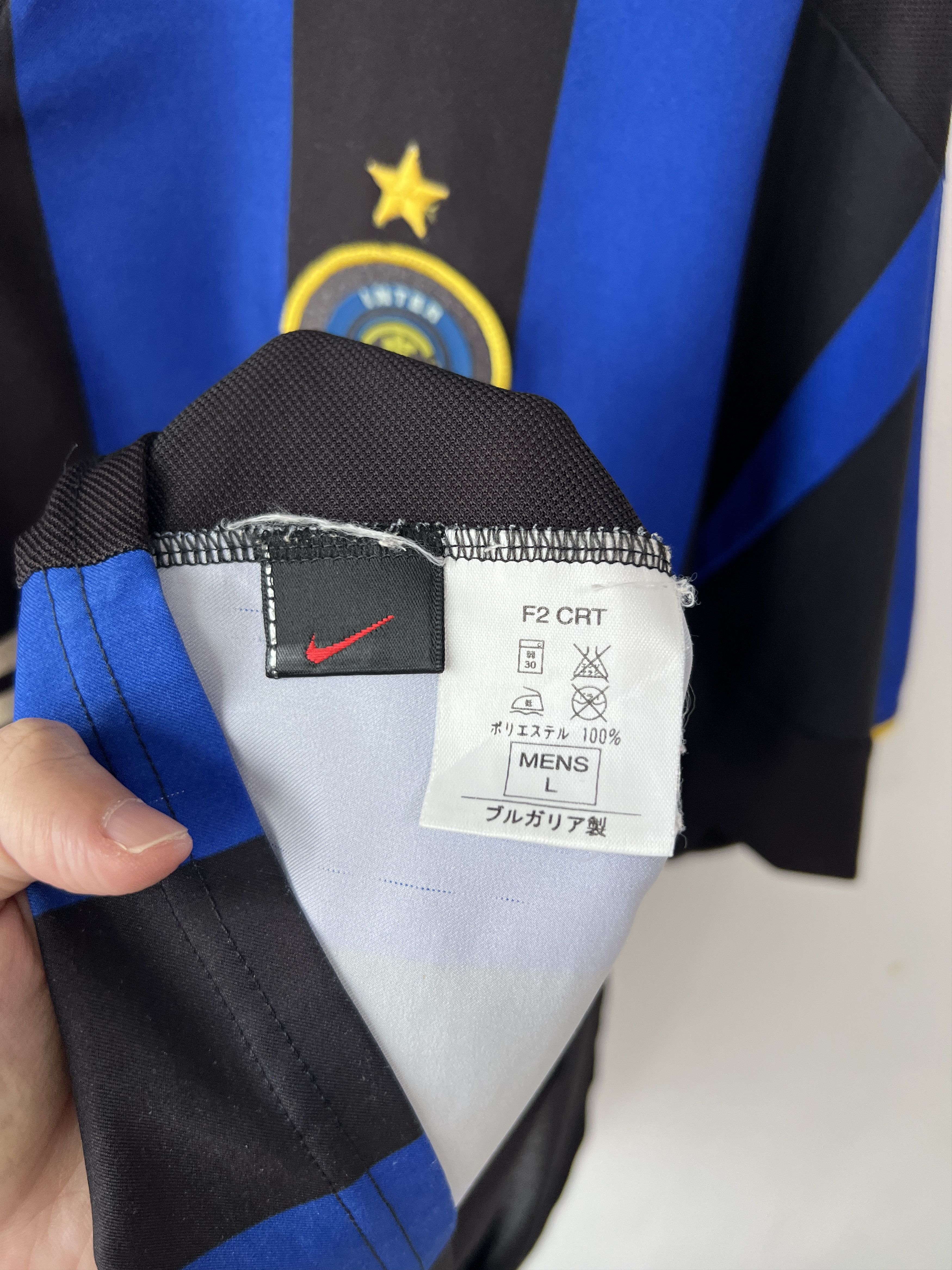 Nike (L fits XL) Inter Milan 2002-03 Home Kit Batistuta #19 Size US L / EU 52-54 / 3 - 4 Thumbnail