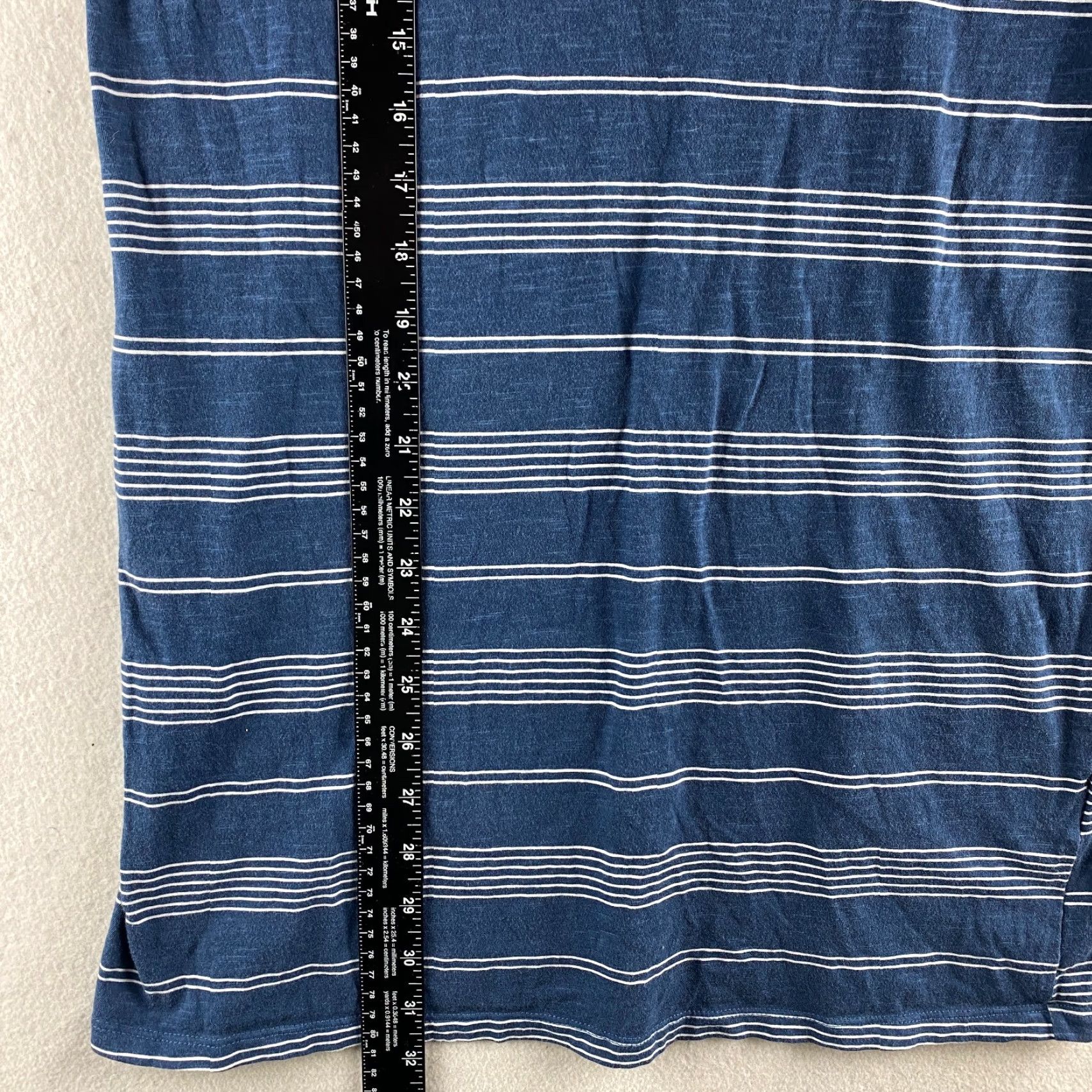 Billabong Billabong Shirt Womens M Blue Striped Cap Sleeve Soft Knit Casual Regular Color Blue Logo Accents Modern Weekend Style Mens? Size M / US 6-8 / IT 42-44 - 6 Thumbnail