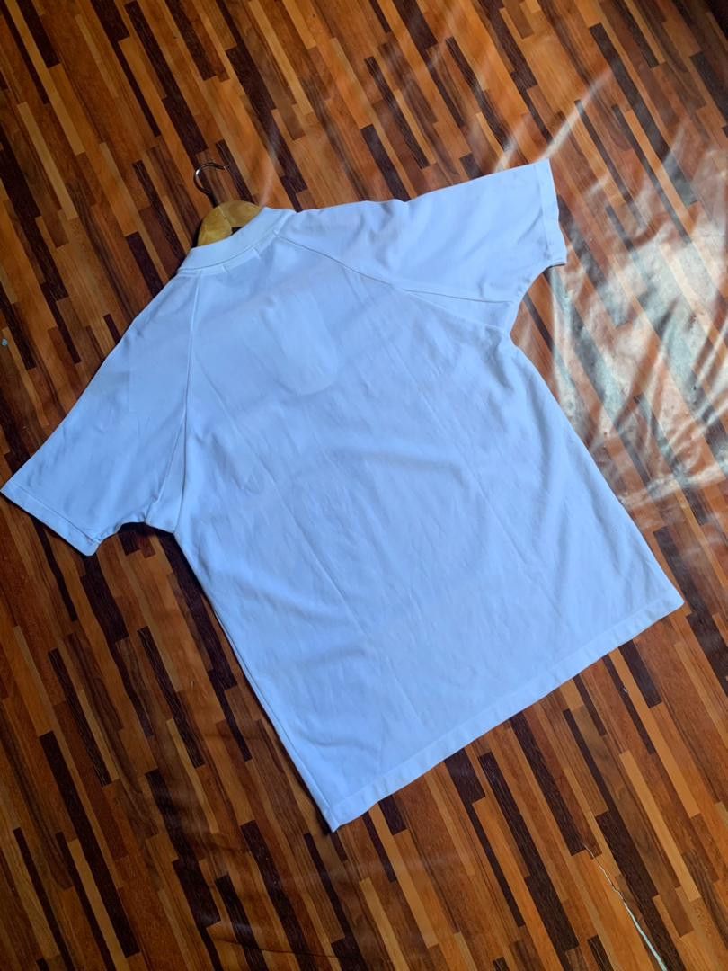 Vintage E34 Vintage 80’s Crocodile WHITE POLO SINGE STICH Size US L / EU 52-54 / 3 - 11 Thumbnail