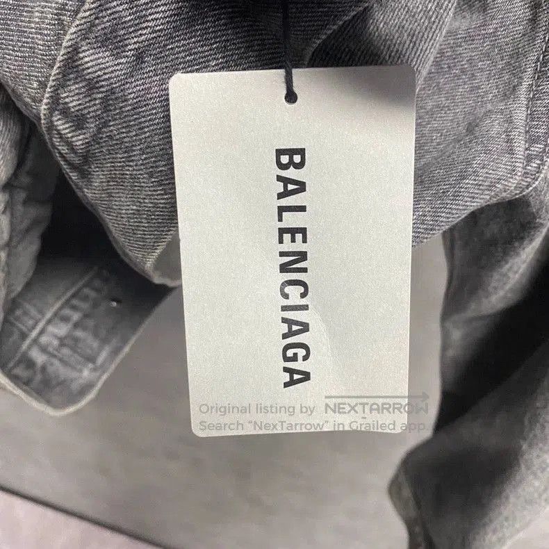 Balenciaga Balenciaga Logo Print Denim Jacket. Size US M / EU 48-50 / 2 - 4 Thumbnail