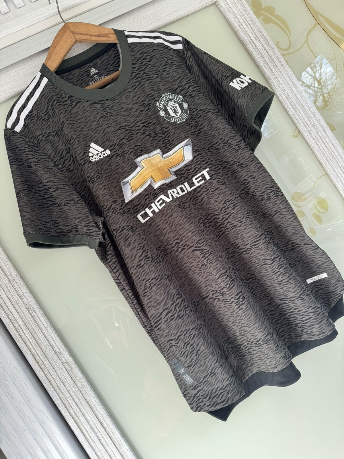 Adidas Manchester United 2020-2021 Away Authentic Soccer Jersey Kit Size US XL / EU 56 / 4 - 4 Thumbnail