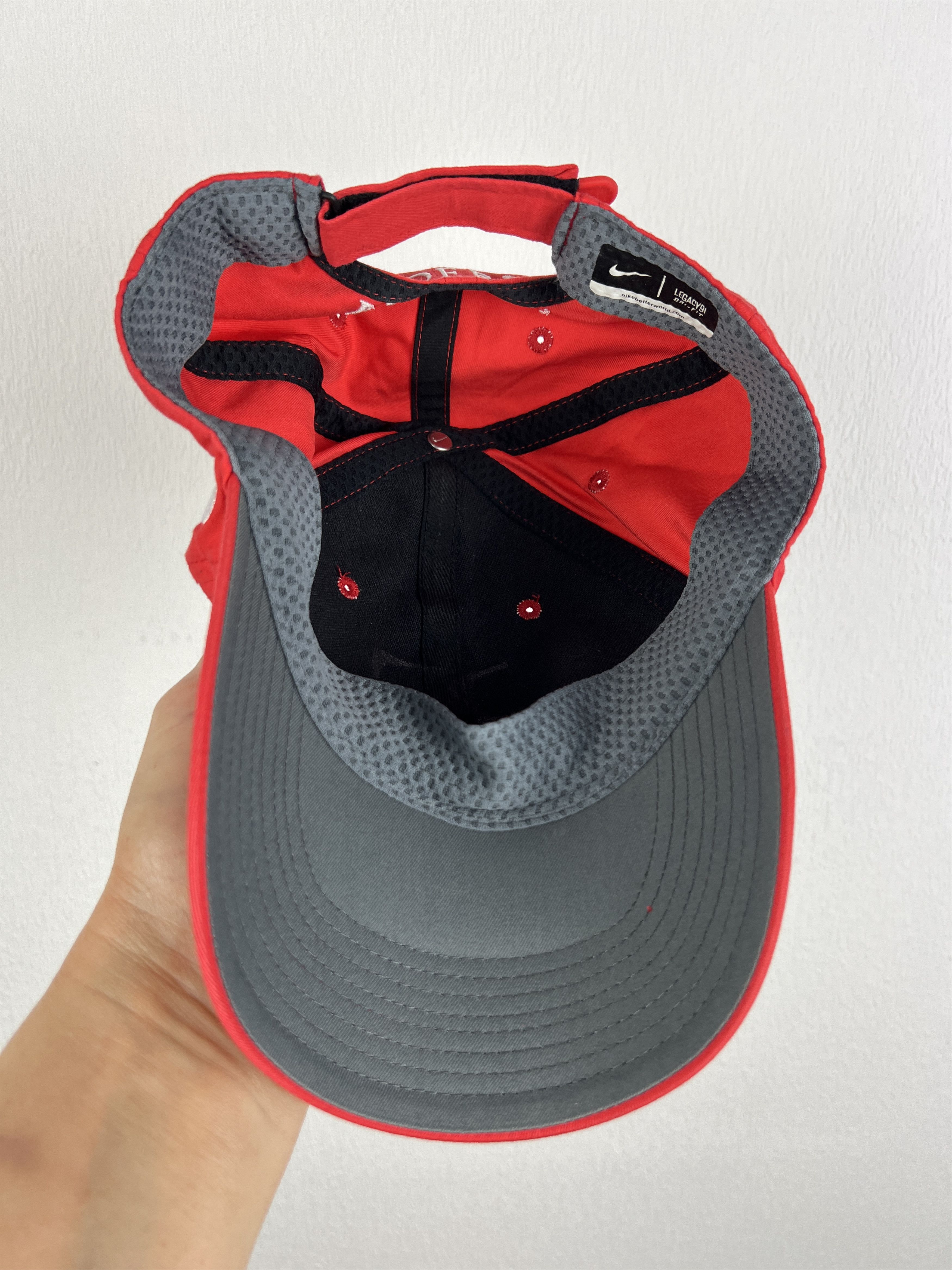 Nike RF Roger Federer Nike Dri-FIT Tennis Cap Red Snapback Hat Size ONE SIZE - 8 Thumbnail