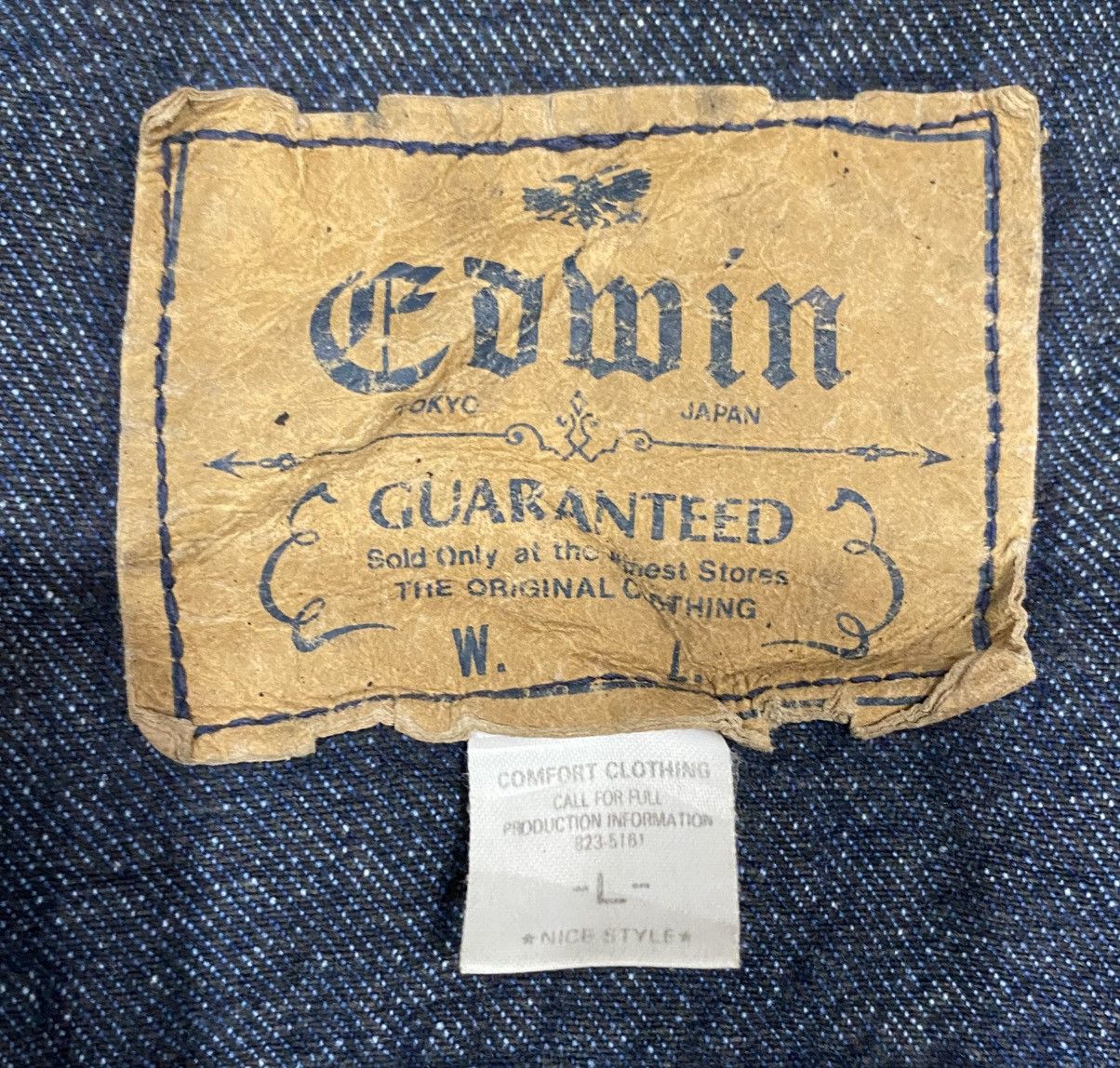 Edwin Vintage EDWIN Denim Jacket Button Double Pocket Size US L / EU 52-54 / 3 - 20 Thumbnail