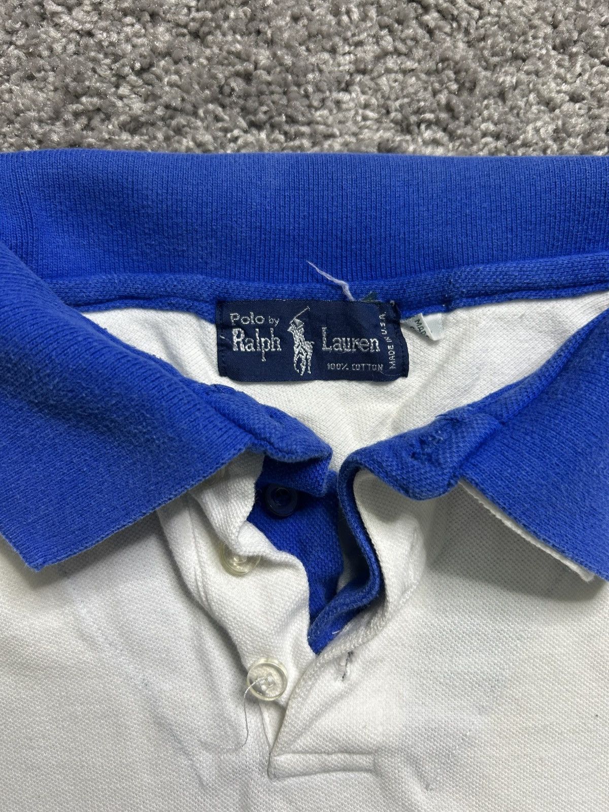 Polo Ralph Lauren Vintage 80s Polo Ralph Lauren Double Lined Contrast Polo USA Size US XL / EU 56 / 4 - 3 Thumbnail