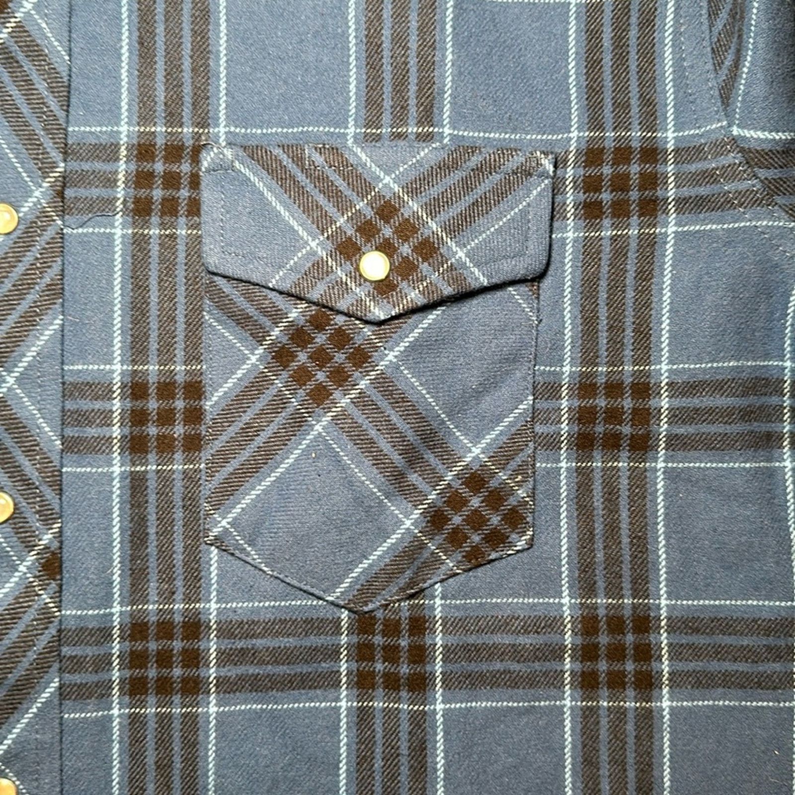 Wrangler Wrangler Western Flannel Long Sleeve Pearl Snap - Large Size US L / EU 52-54 / 3 - 5 Thumbnail