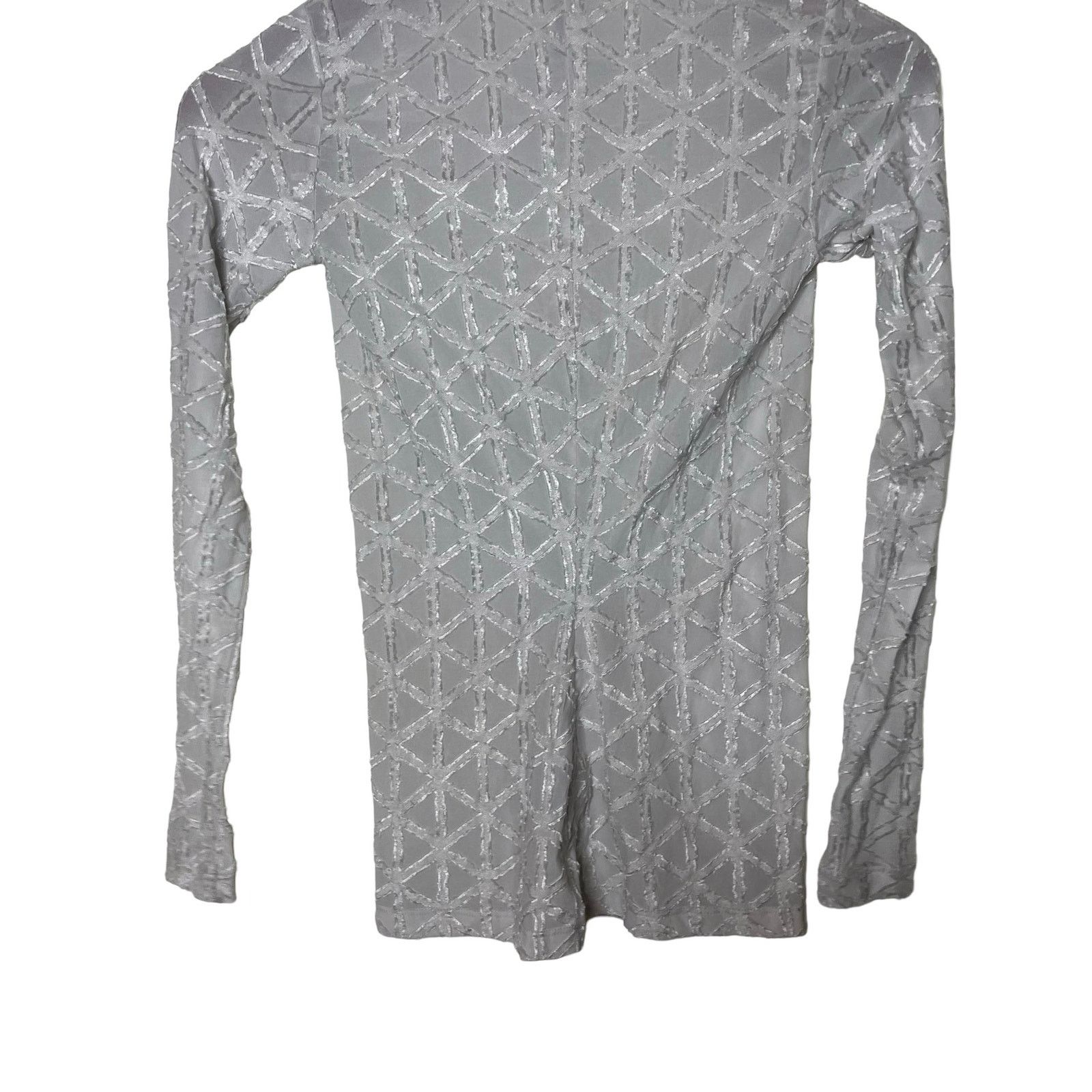 Gareth Pugh Gareth Pugh Pullover Long Sleeve Top Geometric Pattern 4 Size S / US 4 / IT 40 - 2 Thumbnail