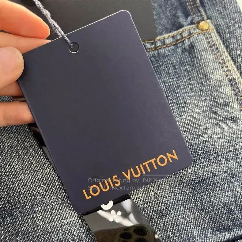 Louis Vuitton Louis Vuitton Vintage Blue Patchwork Denim Pants. Size US 29 - 7 Thumbnail