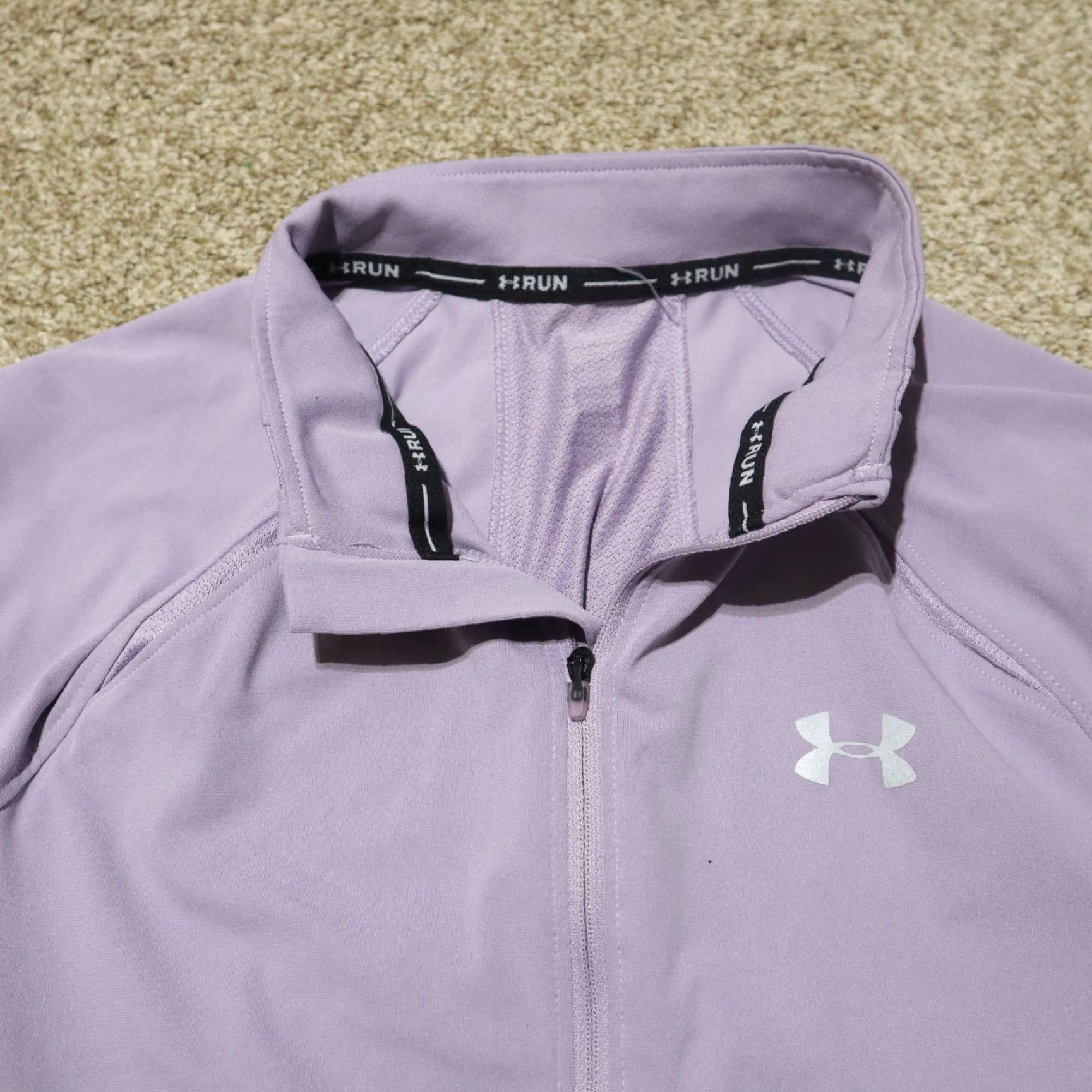 Under Armour Under Armour Jacket Women S Purple 1/4 Zip Running Activewear Size S Small Size S / US 4 / IT 40 - 4 Thumbnail