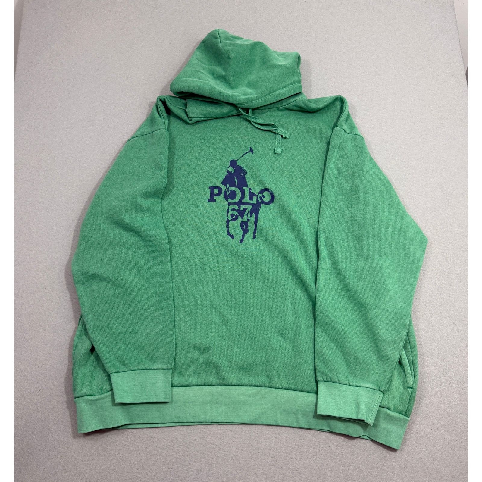 Polo Ralph Lauren Polo Ralph Lauren Big Pony 67 Green Fleece Hoodie 5XB Size US XXL / EU 58 / 5 - 1 Thumbnail