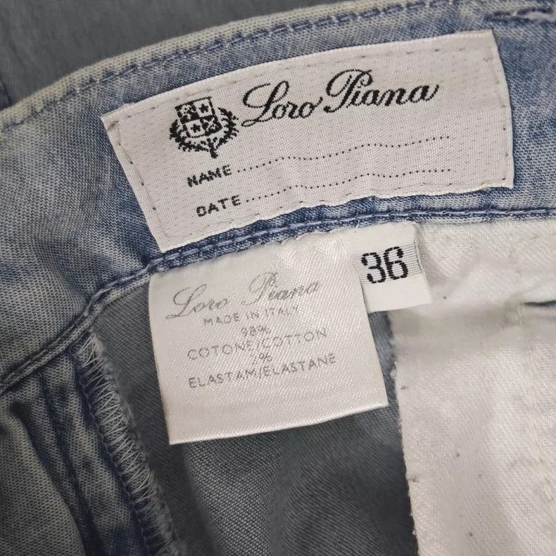 Loro Piana LORO PIANA 100% silk shirt + show jeans Size US XL / EU 56 / 4 - 9 Thumbnail