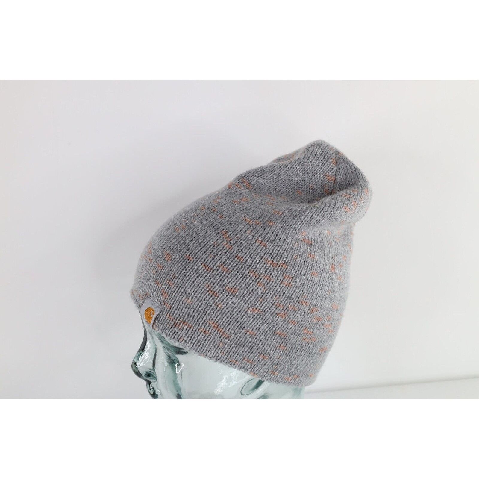 Carhartt × Vintage Vintage Carhartt Spell Out Box Logo Knit Winter Beanie Hat Size ONE SIZE - 3 Thumbnail