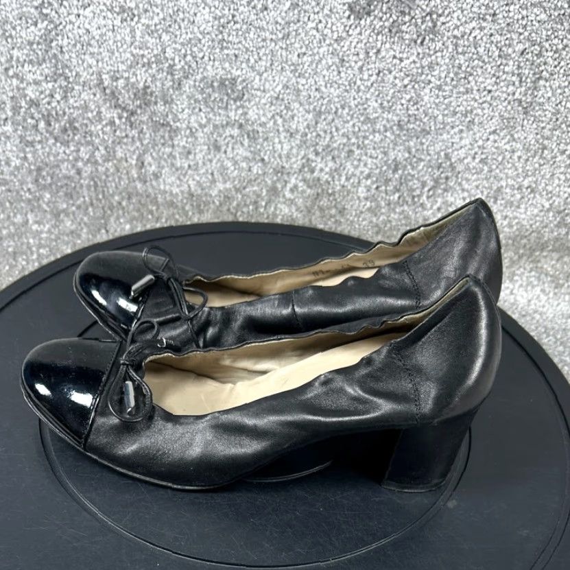 AGL VINTAGE AGL Leather Pump Shoes Womens Size 8.5 Black Casual Classic Size US 8.5 / IT 38.5 - 3 Thumbnail