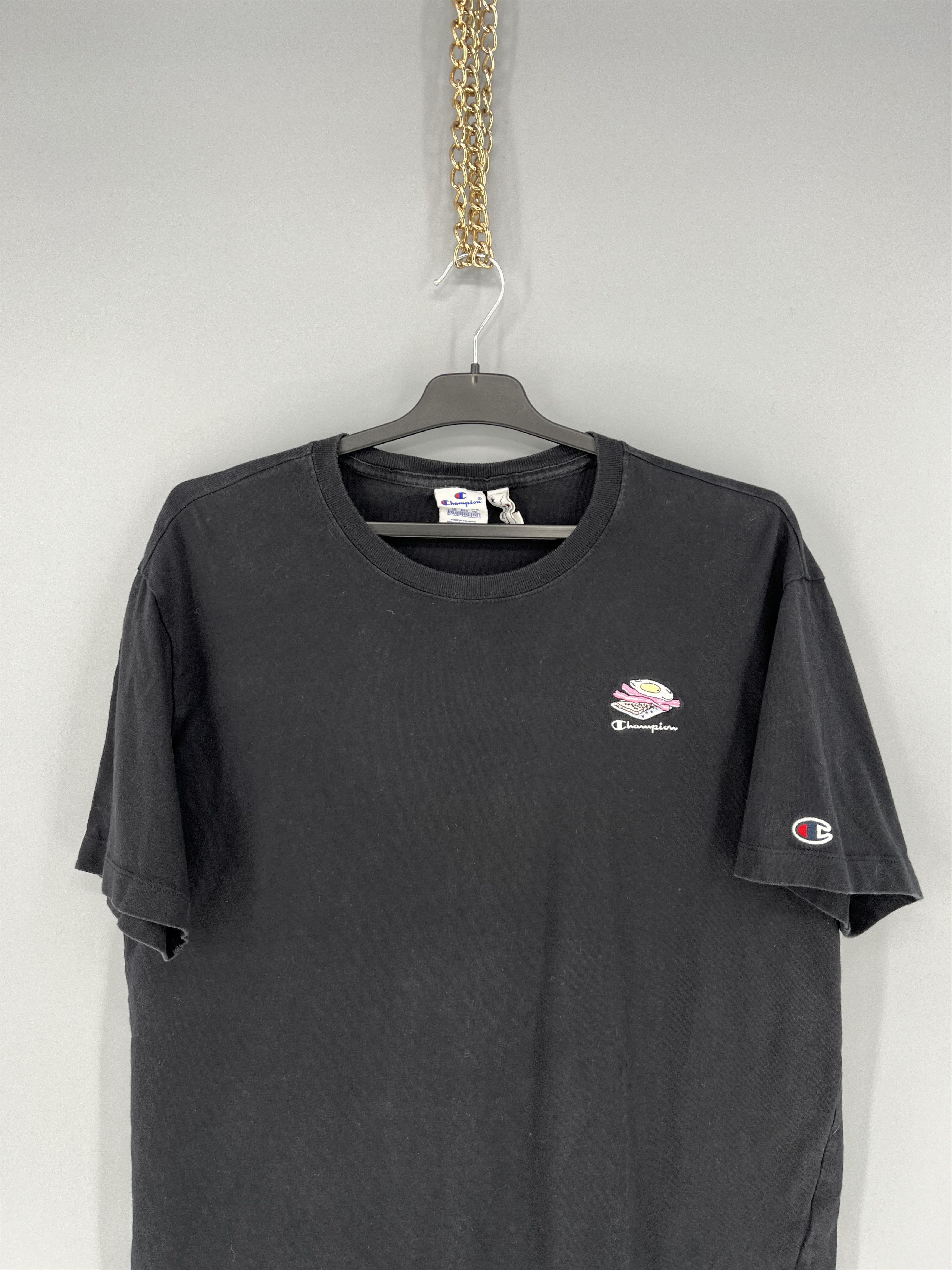 Champion × Vintage Vintage Y2K Champion Humor Logo Streetwear T- Shirt Size US XL / EU 56 / 4 - 6 Thumbnail