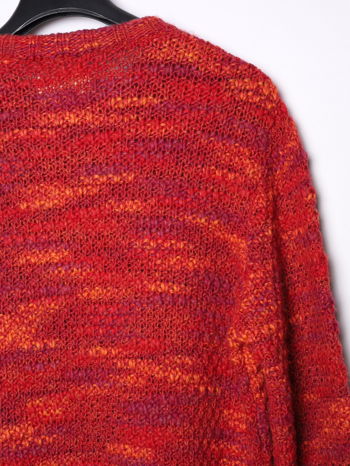 Folk Folk Acrylic Wool Sweater Orange Red Knit Size US L / EU 52-54 / 3 - 17 Thumbnail