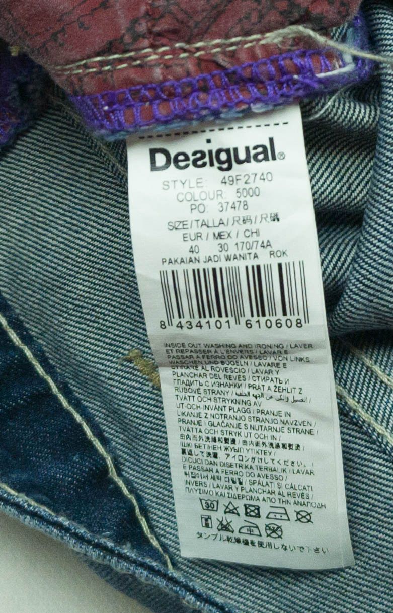 Desigual Desigual womens skirt denim cotton size 40 Size 27" / US 4 / IT 40 - 5 Thumbnail
